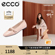 愛步（ECCO）芭蕾舞鞋女 25年新款倪妮同款百搭瑪麗珍淺口單鞋 舞悅234303 裸粉色23430301118 37
