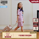 Teenie Weenie Kids小熊童裝男女童夏季款休閑假兩件運(yùn)動(dòng)休閑套裝 淺紫色 110cm