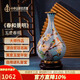 中外琺瑯美術(shù)館玉堂平安 四季花瓶春 景泰藍(lán)禮品生日禮物客廳書(shū)房辦公室新年禮物