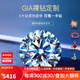 FR珠寶GIA裸鉆定制克拉鉆戒求婚結(jié)婚鉆石戒指配戒托30分50分1克拉 【送戒托】GIA 50分E色VS1 3EX N