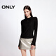 ONLY 2025夏季簡(jiǎn)約百搭修身打底衫半高領(lǐng)長(cháng)袖T恤女|125302008