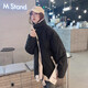 矜持范棉服女2025新款棉襖女冬季韓系菱格短款棉衣潮秋外套女夾棉棉襖 顯瘦雅黑 M 105-120