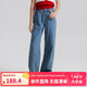 ELLE KIDS新疆棉愛心牛仔褲春季女童大童天然環(huán)保親膚舒適百搭直筒褲