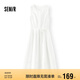 森馬（Semir）連衣裙女顯瘦收腰長裙溫柔2025夏季氣質(zhì)木耳邊背心裙107425114060