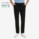 TOMMY HILFIGER【輕彈感】男商務(wù)通勤彈力斜紋修身直筒西褲長(zhǎng)褲休閑褲J1764 黑色001 -修身版-拍大一碼 31 (2.4尺)