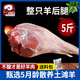 公羊去骨羊后腿肉生羊腿肉新鮮現(xiàn)殺整只鮮羊肉羔羊肉 5斤后腿原裝整只