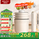 BRUNO絞肉機(jī)佐料機(jī)家用套娃絞餡機(jī)切碎肉菜機(jī)電動(dòng)多功能輔食料理機(jī)打蒜【升級(jí)陶瓷】 豪華款象牙白 1.2L