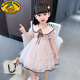 G.DUCKKIDS女童夏季2025新款蓬蓬公主裙兒童小女孩洋氣連衣裙演出服裙子寶寶 粉紅色 130