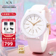 阿瑪尼（ARMANI EXCHANGE）阿瑪尼手表女士滿天星名表石英女表生日七夕情人節(jié)禮物送女友老婆 【硅膠表帶禮盒】AX7126