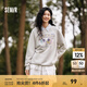 森馬迪士尼米奇家族合作系列衛(wèi)衣女中長(zhǎng)款插肩袖2025新款寬松春裝 淺花灰00229 L 165/88A
