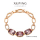 XUPING旭平首飾S1經(jīng)典百搭枕頭手鏈飾品送女士生日禮物X000758101 4號色-紫色