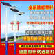 品業(yè)太陽(yáng)能路燈戶外庭院燈LED帶桿新農(nóng)村工程道路高桿燈超亮大功率 P6工程高亮+3米直桿人字臂