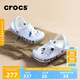 crocs卡駱馳洞洞鞋貝雅卡駱班輕便耐磨一腳蹬休閑鞋|205089 白/深藍(lán)-126 37 /38(230mm)