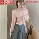 SNYDER WEAR2025夏季新款針織開衫夏季女裝純色長袖甜美氣質(zhì)簡約風針織衫外套 亮粉色 【單件外套】 薄款 S 【建議95斤以內(nèi)】