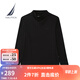 諾帝卡（NAUTICA）【商場同款】秋冬新款駝絨微彈親膚溫暖半高領T恤女43TO04 黑色0TB M