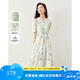 梵希蔓法式萊賽爾茶歇連衣裙女2025年夏季新款高級感碎花氣質(zhì)裙子 M6929 綠花色 L
