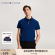 TOMMY HILFIGER【撞色門襟】夏季男拼色織帶商務(wù)休閑翻領(lǐng)短袖T恤POLO34767 寶石藍(lán)C5J S （推薦：120-135斤）