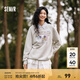森馬迪士尼米奇家族合作系列衛(wèi)衣女中長款插肩袖2025新款寬松春裝 淺花灰00229 L 165/88A