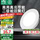 雷士（NVC） led筒燈簡約超薄高亮大瓦數(shù)工廠天花板嵌入式天花燈背景裝飾燈 2級能效-7W漆白正白-孔9.5-10cm