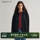 GANT甘特春季新款開衫純色學院風休閑寬松舒適拉鏈連帽衛(wèi)衣外套女 5黑色 S