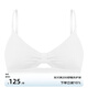 Claesen's內(nèi)衣女小胸微聚攏不空杯夏薄款文胸舒適承托透氣無鋼圈固定杯胸罩 輕淺白 M (適合75AA/75A/75B/75C)
