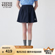 Teenie Weenie小熊女裝半身裙2025年夏季新款甜美少女感休閑蓬蓬裙 藏青色 M