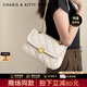 CharisKitty小c&k單肩包包女2025新款高級感斜挎包通勤鏈條包七夕情人節(jié)禮物 Beige米白色【小CK七夕專屬禮物】