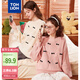 唐獅（TonLion）2024蝴蝶結(jié)毛衣女圓領(lǐng)毛衫 米白 M