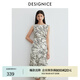 迪賽尼斯（DESIGNICE）2025年夏季新款清冷千金風(fēng)亞麻長(zhǎng)裙氣質(zhì)優(yōu)雅收腰無(wú)袖連衣裙 花色 M