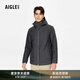 AIGLE【春夏新品】艾高休閑夾克外套GORE-TEX防風(fēng)上衣防雨透汽戶外 碳纖灰BJ317 L (180/96A)