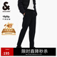 杰克·瓊斯（JACK&JONES）男裝夏季商務(wù)通勤時尚舒適個性潮百搭抗皺休閑褲錐形褲子品牌男褲 E40黑色 夏款 32 175