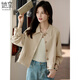她享休閑外套女通勤簡(jiǎn)約短款夾克外套春秋百搭氣質(zhì)開(kāi)衫上衣T143U2023
