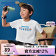 Skechers斯凱奇哆啦A夢聯(lián)名款 男女童夏季純棉透氣限定短袖L325K070