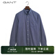 GANT甘特春夏男士經(jīng)典美式休閑純棉舒適百搭簡(jiǎn)約通勤長(zhǎng)袖襯衫 423波斯藍(lán) M 尺碼偏大