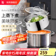 WMF福騰寶不銹鋼雙層復(fù)底蒸鍋蒸籠湯煮鍋兩用燉鍋燃氣電磁爐通用 【店長推薦】蒸鍋 20cm 3.3L