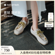natursun奚夢(mèng)瑤同款袋鼠鞋女2025春季新款牛津鞋休閑老錢(qián)風(fēng)樂(lè)福鞋單鞋 灰色 37