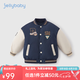 JELLYBABY男童羽絨服冬季小童冬裝加絨外套寶寶保暖開衫時(shí)髦2024兒童棒球服 寶藍(lán) 100CM