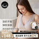 nest designs哺乳內(nèi)衣前開扣內(nèi)衣孕期產(chǎn)后背心式無鋼圈孕婦內(nèi)衣 交叉款-暖香褐【升級純棉內(nèi)里】 L碼（適用下胸圍77-82cm）