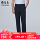 雅戈?duì)枺╕OUNGOR）休閑褲男水洗褲褲子聚酯纖維粘纖氨綸冰絲褲新品商場(chǎng)同款 藏青YCSX370331FWA3 35 .5 180/88A