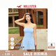 HOLLISTER25夏季新款辣妹兩穿吊帶抹胸露肩連衣裙女裝KI359-5247 暮藍(lán)色 S (165/88A)標(biāo)準(zhǔn)版