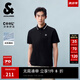 杰克·瓊斯（JACK&JONES）男裝25年涼感POLO衫男士翻領(lǐng)短袖T恤夏季潮流商務(wù)休閑高端半袖 E40黑色 常規(guī) XL