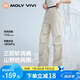 MOLY VIVI軟殼沖鋒運動褲女戶外夏季工裝防風(fēng)防雨水運動徒步登山褲魔力薇薇