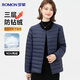 羅蒙【90%白鴨絨】輕薄羽絨服內(nèi)膽女式短款無領(lǐng)內(nèi)搭打底內(nèi)穿羽絨外套
