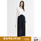 獨束大碼女裝【分體型】理想褲高腰顯瘦直筒休閑褲2024夏季新款 修臀遮胯版加長款 XL (尺碼：3) (尺碼：3)