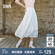 森馬（Semir）半身裙女松緊腰A字裙氣質(zhì)夏季2025拼接蕾絲波點長裙109325120005