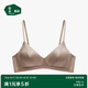 松山棉店小珍珠真絲內(nèi)衣無鋼圈文胸桑蠶絲三角杯內(nèi)衣薄荷曼波穿搭卡其 L