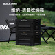 black dog黑狗折疊收納箱戶外露營(yíng)車(chē)載家用整理箱帶木板 五面可開(kāi)50L
