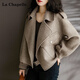 拉夏貝爾（La Chapelle）短外套女裝2025春秋新款韓版顯瘦百搭小個(gè)子上衣夾克早秋風(fēng)衣女潮 圖色 M【建議98-108斤】