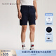 TOMMY HILFIGER【微彈直筒】夏季男裝經(jīng)典百搭商務(wù)簡(jiǎn)約休閑西褲短褲34855 藏青色DW5 32
