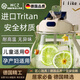 WCZ德國品質(zhì)大肚杯食品級(jí)耐高溫噸桶噸杯大容量水杯女高顏值水壺杯子 德國品質(zhì)【珍珠白】1200ml+貼紙+杯刷+背帶